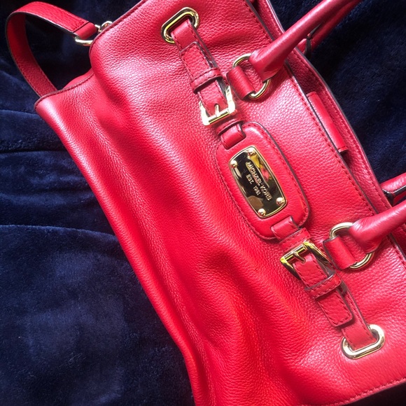 Mk red leather bag - Picture 4 of 10